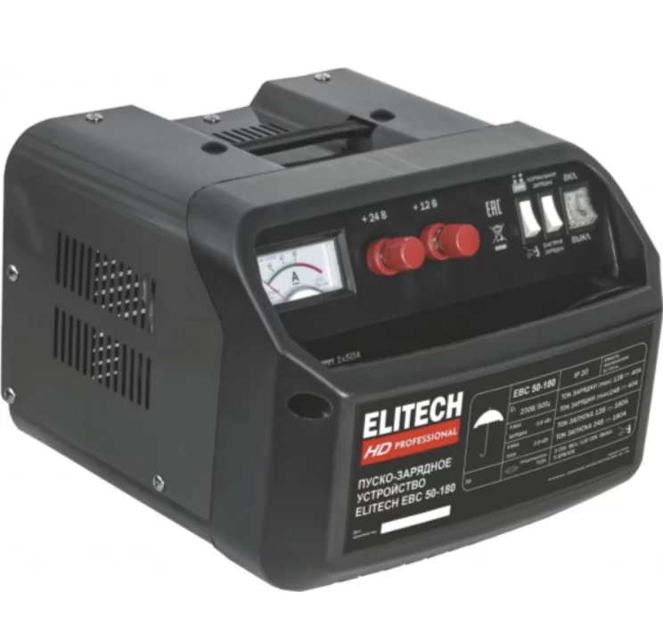 Пуско-зарядное устройство Elitech HD EBC 50/180 – фото №1 Пуско-зарядное устройство Elitech HD EBC 50/180 – №1