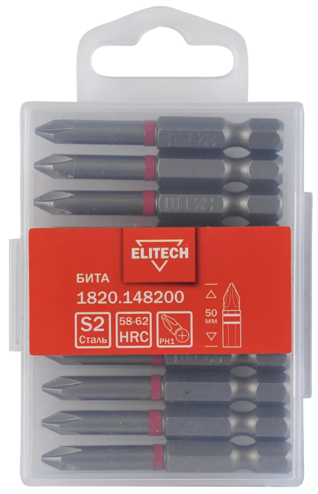 Бита Elitech PH1х50 мм (1 шт) (1820.148200) – №1
