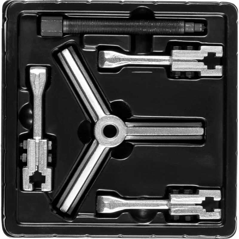 Съемник раздвижной ЗУБР Профессионал 3-захватный, 90 мм №1