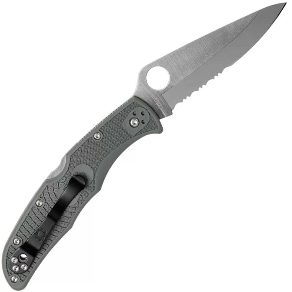 Нож Spyderco Endura 4 с рукоятью Green FRN (10PSFG) – фото №1 Нож Spyderco Endura 4 с рукоятью Green FRN (10PSFG) – №1