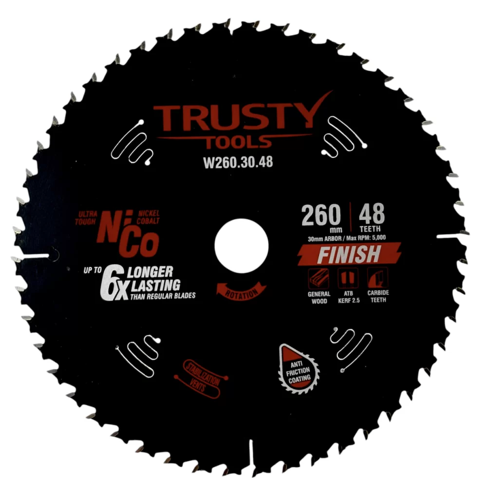 Диск пильный Trusty-Tools Finish 260х30 мм 48Т – №1