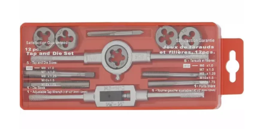 Набор метчиков и плашек WORKPRO (12 шт) (WP309009) – фото №1 Набор метчиков и плашек WORKPRO (12 шт) (WP309009) – №1