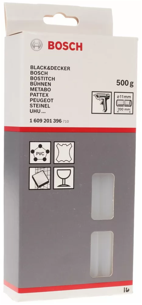 Клей для термопистолета Bosch 11х200 мм бесцветный (1609201396) – №1