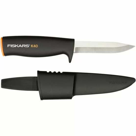 Нож Fiskars универсальный в пластиковом чехле (125860) – №1