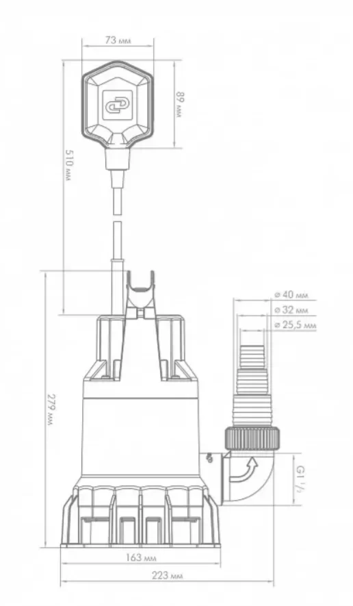 Насос фекальный Джилекс 140/6 №5
