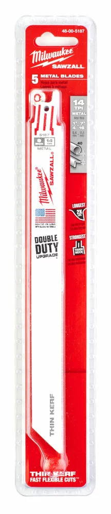 Полотно сабельное Milwaukee Thin Kerf 230x1,8 мм (1 шт) – №5