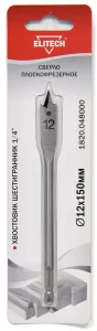 Может пригодиться Сверло по дереву Elitech 12x150 мм перовое с шестигранным хвостовиком