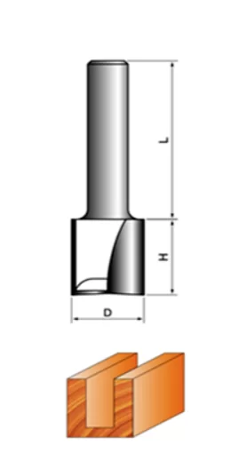 Фреза пазовая прямая Strong 8х16х30х60 мм с торцевым ножом – фото №1 Фреза пазовая прямая Strong 8х16х30х60 мм с торцевым ножом – №1