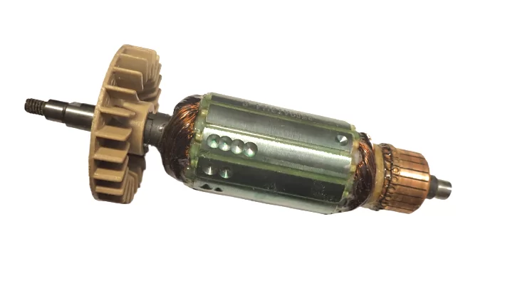 Якорь (ротор) для УШМ Зубр ЗУШМ 125-800 – фото №1 Якорь (ротор) для УШМ Зубр ЗУШМ 125-800 – №1