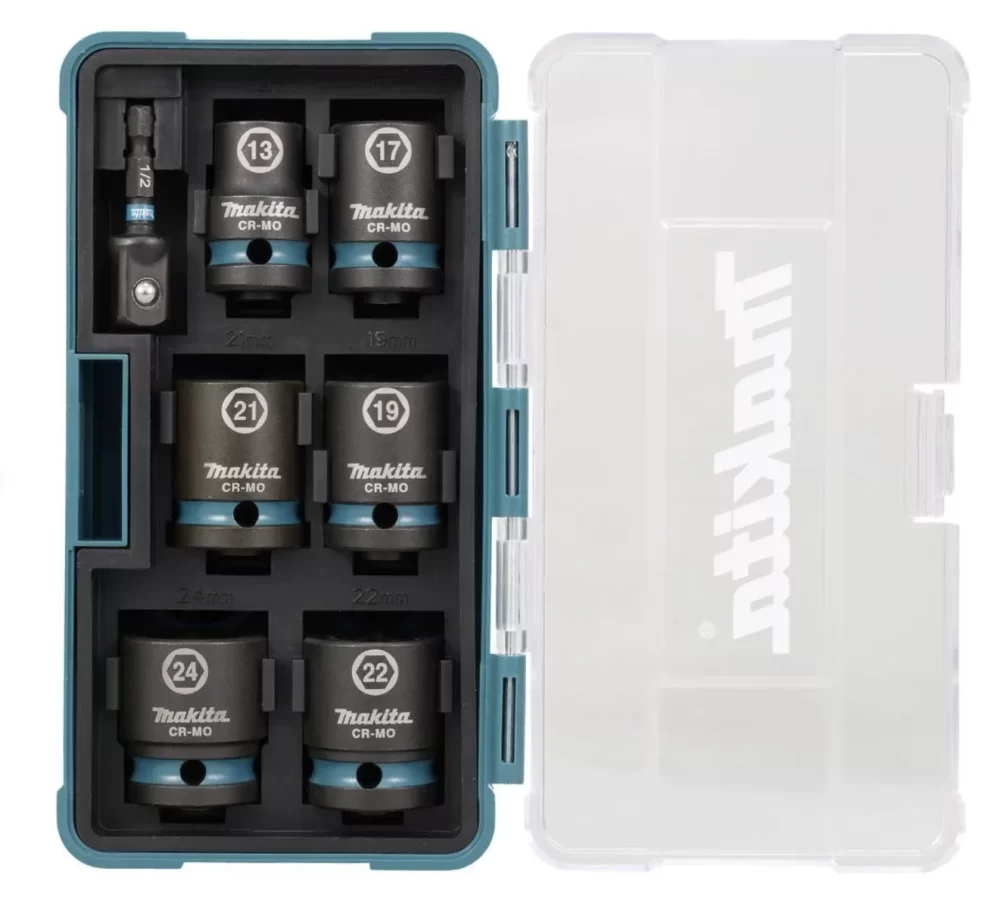 Набор торцевых головок Makita Impact Black 1/2" E-16592 (7 шт) №1