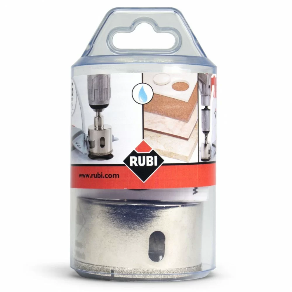 Коронка алмазная Rubi Easy Gres 65 мм, мокрый рез №1
