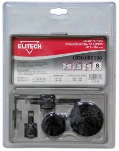 Может пригодиться Набор кольцевых пил Elitech 19-64 мм (11 шт)