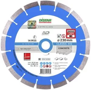 Может пригодиться Диск алмазный Distar Classic H12 150х22,2 мм