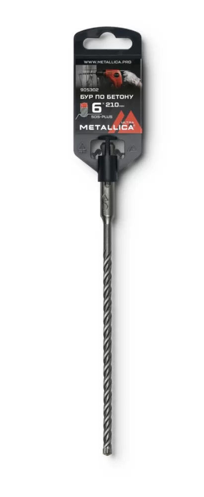 Бур крестовой SDS+ Metallica Ultra 6х210/150 мм – №1