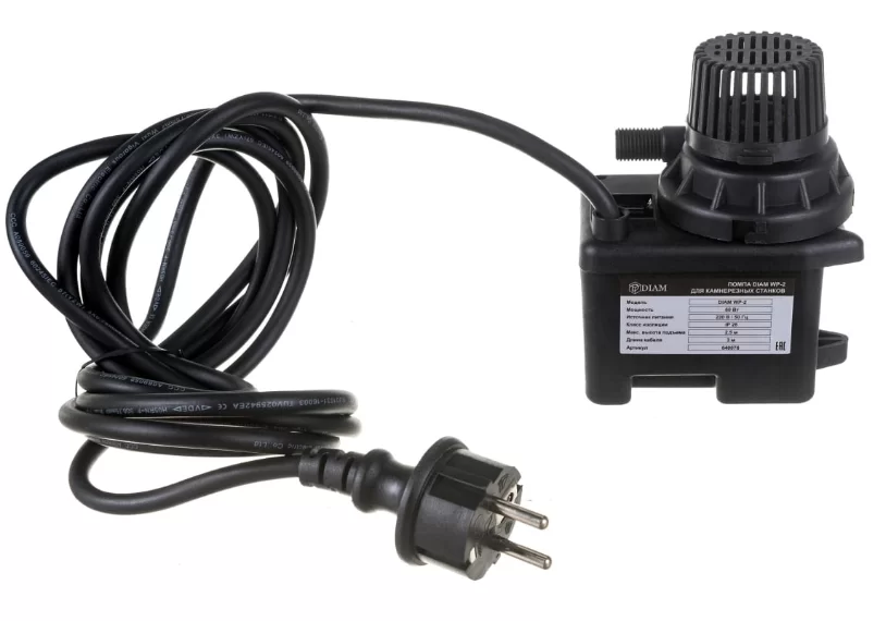 Помпа Diam WP-2 для камнерезных станков серии SM/SK (640076) – фото №1 Помпа Diam WP-2 для камнерезных станков серии SM/SK (640076) – №1