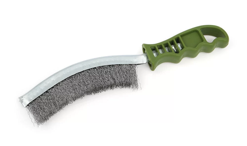 Щётка с пластиковой рукояткой Дело Техники дугообразная, стальная щетина – №1