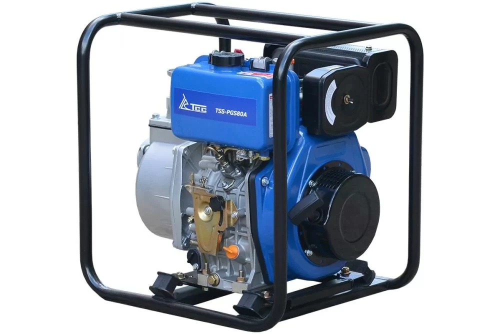 Мотопомпа дизельная TSS-PGS80A для чистой и слабозагрязненной воды – №1