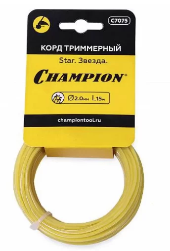Леска для триммера Champion Star 2,0 мм/15 м звезда – №1
