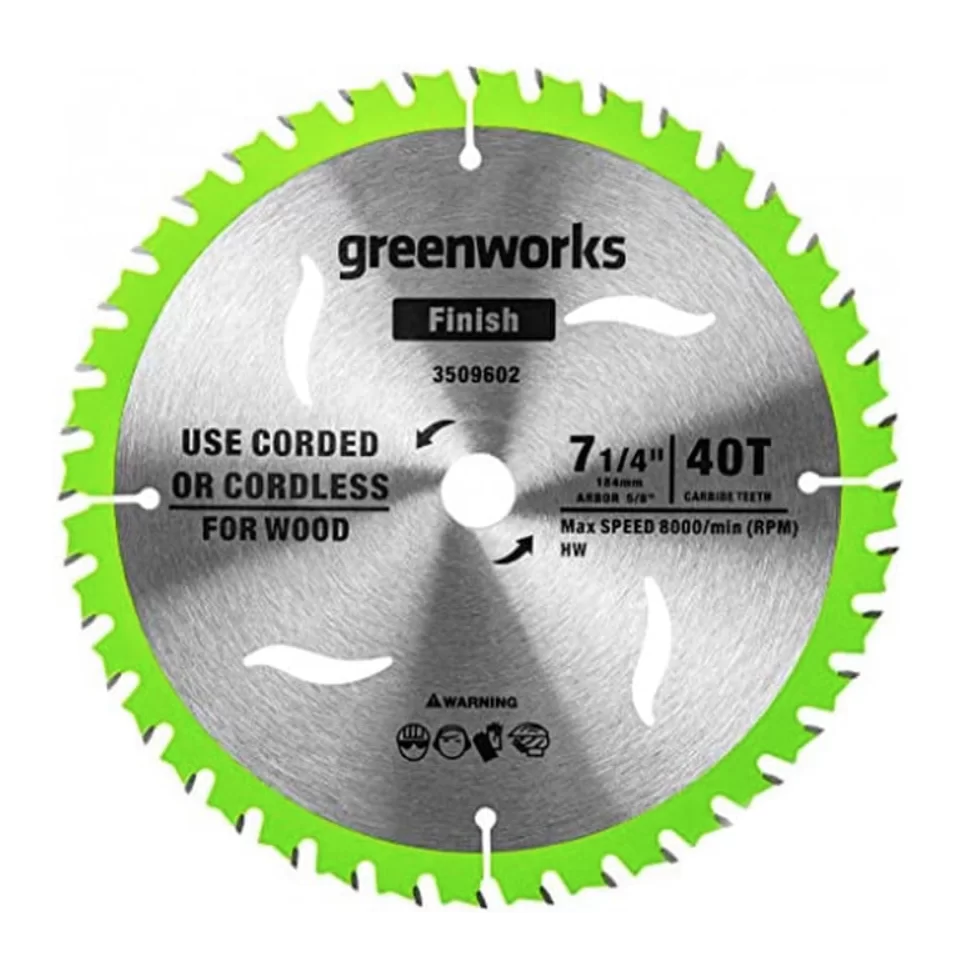 Диск пильный Greenworks 184х20 мм 40T по дереву – №1