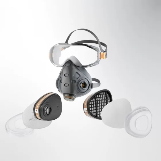 Полумаска с очками Jeta Safety Air Optics, размер L – №2