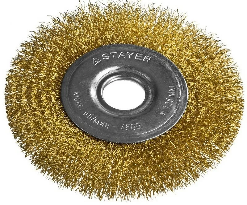 Корщетка для УШМ Stayer Professional 125 мм, дисковая – №1