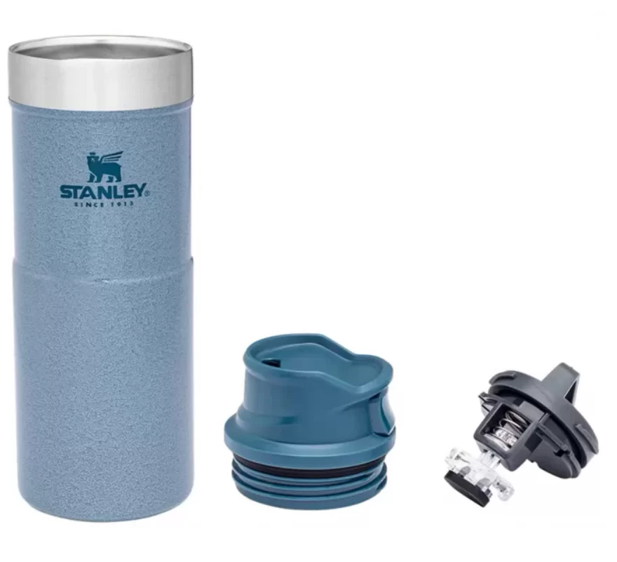 Термокружка Stanley Classic Trigger Action One Hand 0,35 л голубая №1