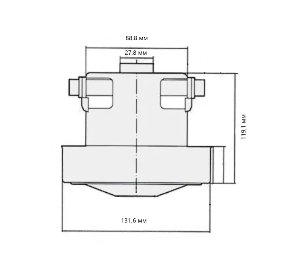 Электродвигатель AEZ 1800 Вт для пылесосов Samsung, Makita, Hoover (6720002381) №1