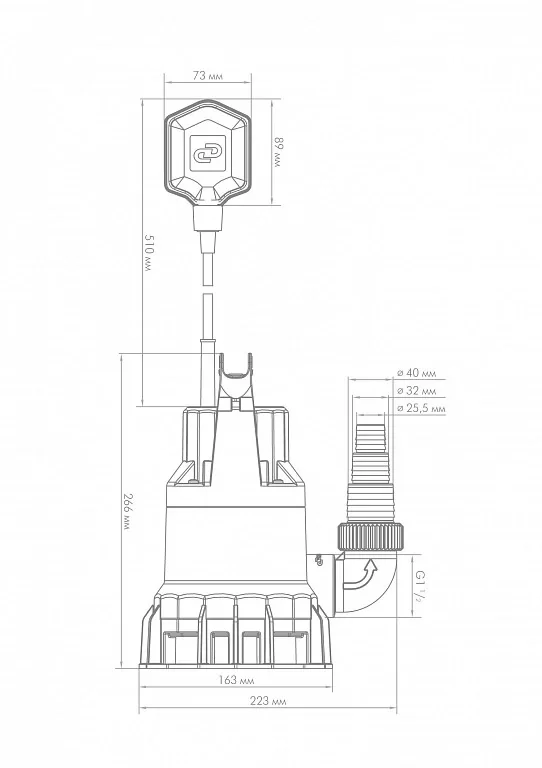 Насос фекальный Джилекс 115/5 №5