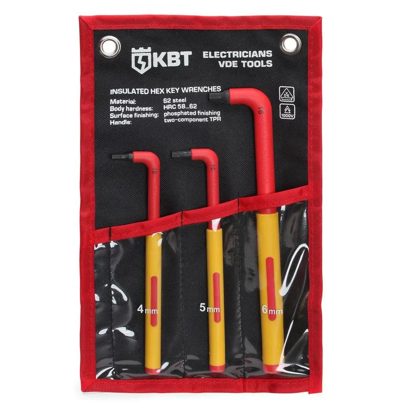 Набор ключей шестигранных КВТ Профи НИИ-17 диэлектрических (3 шт) – №1