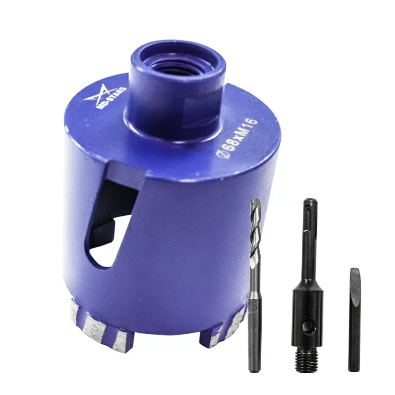 Коронка алмазная MD-Stars 72 мм + переходник SDS+ – фото №1 Коронка алмазная MD-Stars 72 мм + переходник SDS+ – №1