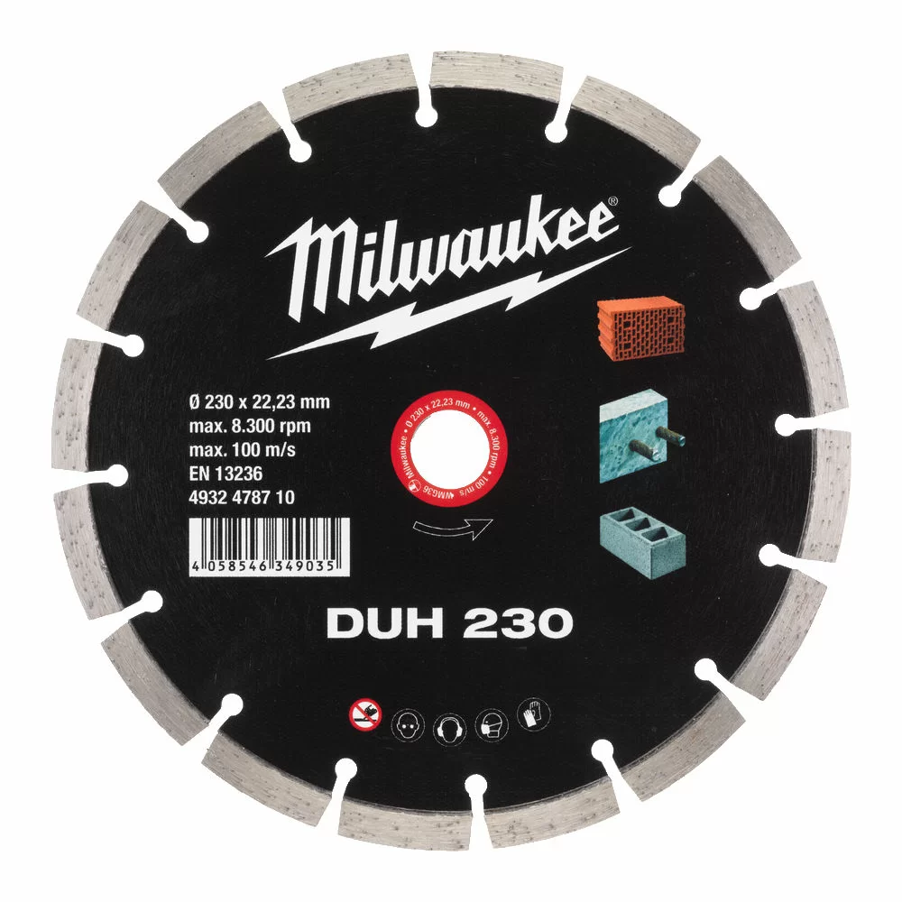 Диск алмазный Milwaukee DUH 230x22,2 мм – №1