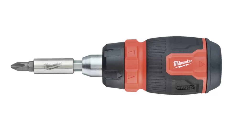 Отвертка универсальная Milwaukee 8-в-1 компактная с трещоткой – №1