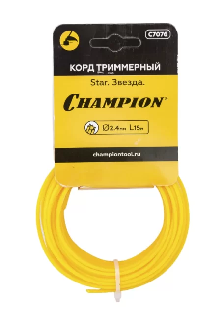 Леска для триммера Champion Star 2,4 мм/15 м звезда – №1