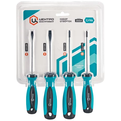 Набор отверток ЦентроИнструмент (4 шт) (0554) – фото №1 Набор отверток ЦентроИнструмент (4 шт) (0554) – №1