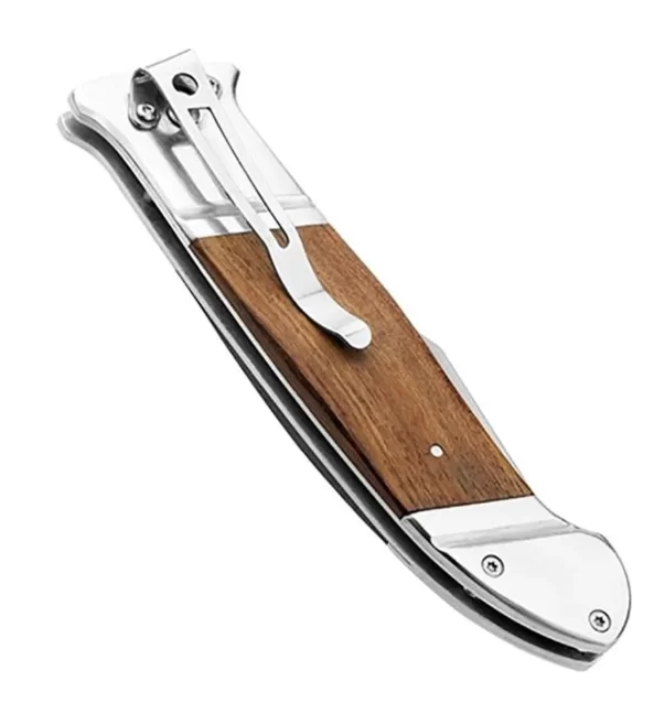 Нож WORKPRO складной с деревянной рукояткой 85/195 мм (WP381001) – №1