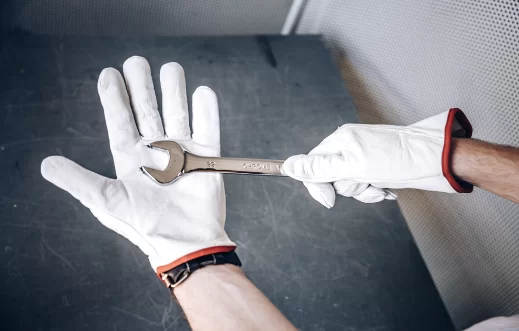 Перчатки Jeta Safety Smithcraft из натуральной кожи, белые, размер XL №3