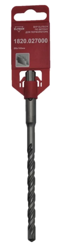 Бур SDS+ Elitech 8х160/100 мм – фото №1 Бур SDS+ Elitech 8х160/100 мм – №1