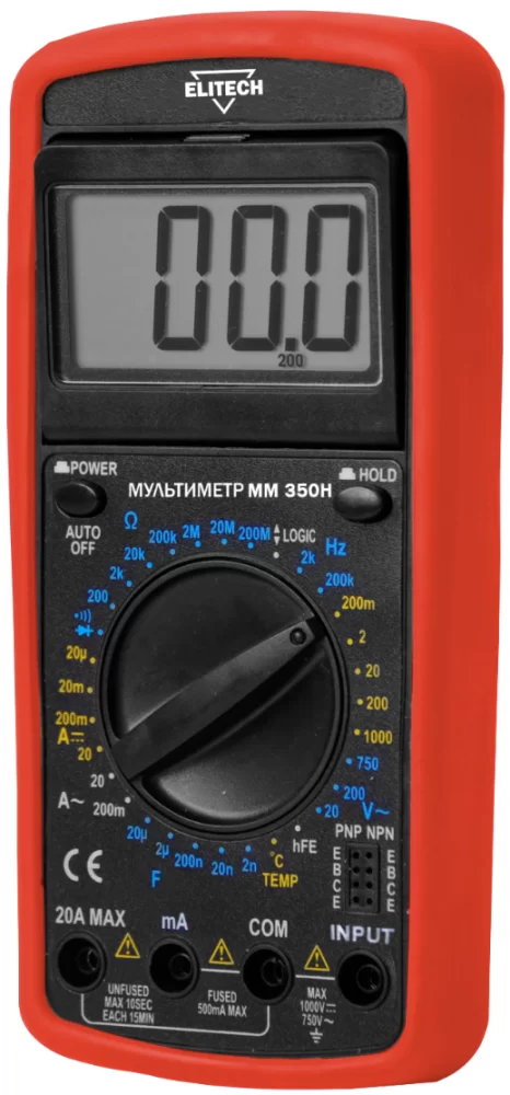 Мультиметр Elitech ММ 350Н – фото №1 Мультиметр Elitech ММ 350Н – №1