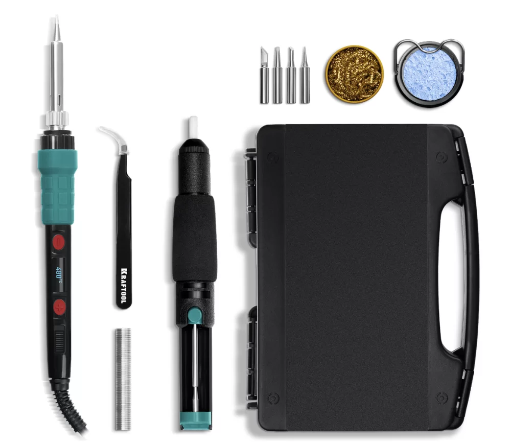 Паяльная станция-мини Kraftool KS-15 цифровая в кейсе (55346) – №1