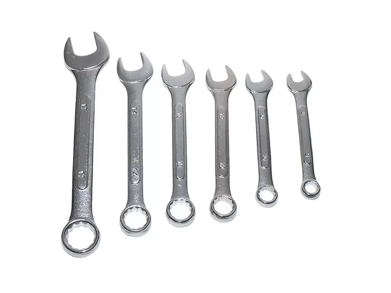 Набор ключей комбинированных Strong 8-17 мм (6 шт) – фото №1 Набор ключей комбинированных Strong 8-17 мм (6 шт) – №1