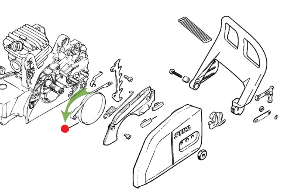 Лента тормоза Stihl для бензопил MS170-250 – фото №1 Лента тормоза Stihl для бензопил MS170-250 – №1