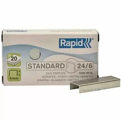 Скобы для степлера Rapid 24/6 мм (2000 шт) – №1