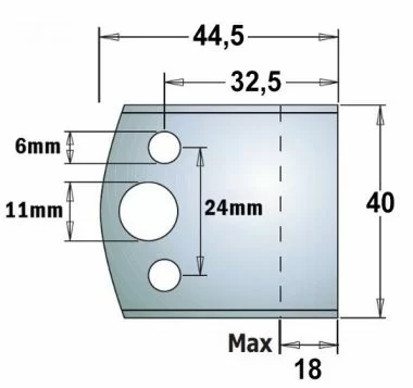 Комплект из 2-х ножей CMT SP 40х4 мм (690.193) – №1