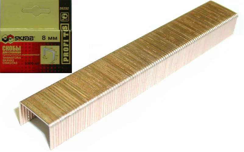 Скобы для степлера Skrab 53/8 мм (1000 шт) – №1