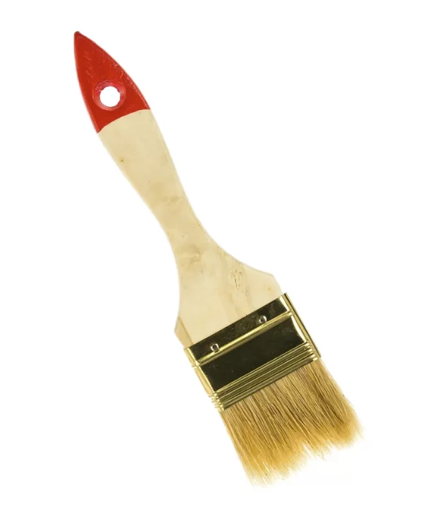 Кисть малярная Зубр Универсал 50 мм плоская, светлая натуральная щетина – №1