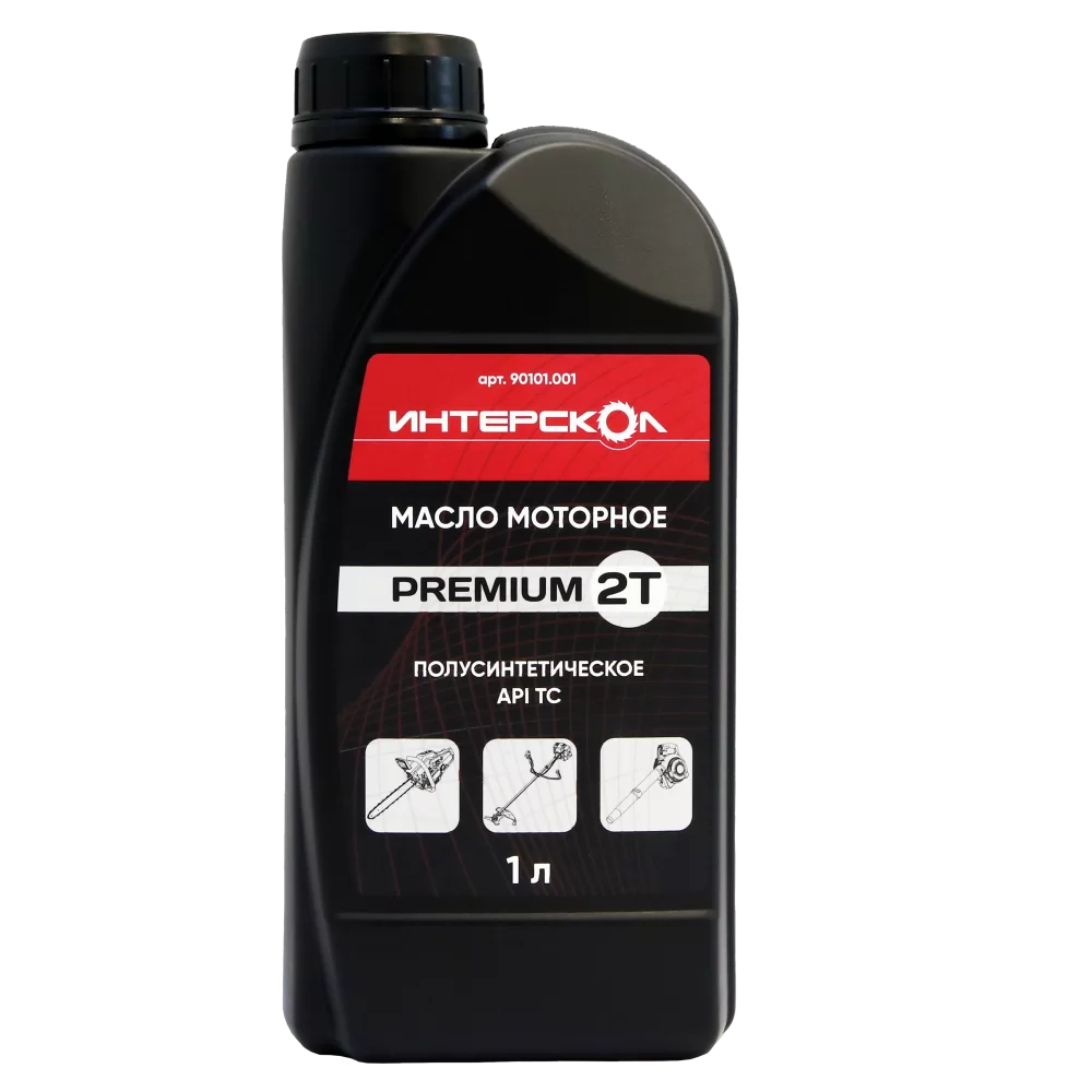 Масло для 2-х тактного двигателя Интерскол Premium 2Т 1 л. полусинтетическое №1