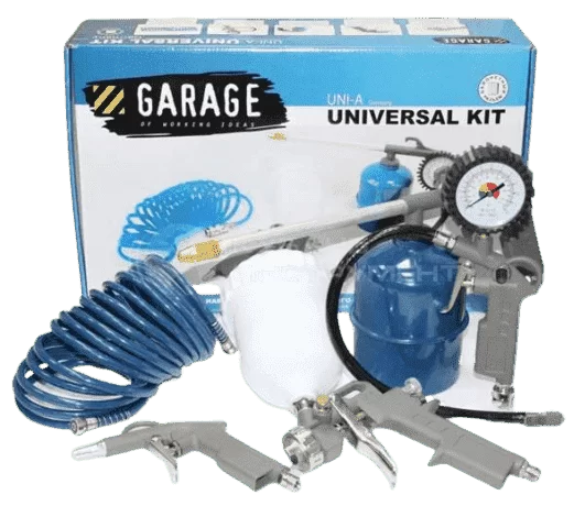 Набор пневмоинструментов Garage Universal UNI-A (5 предметов) – фото №1 Набор пневмоинструментов Garage Universal UNI-A (5 предметов) – №1