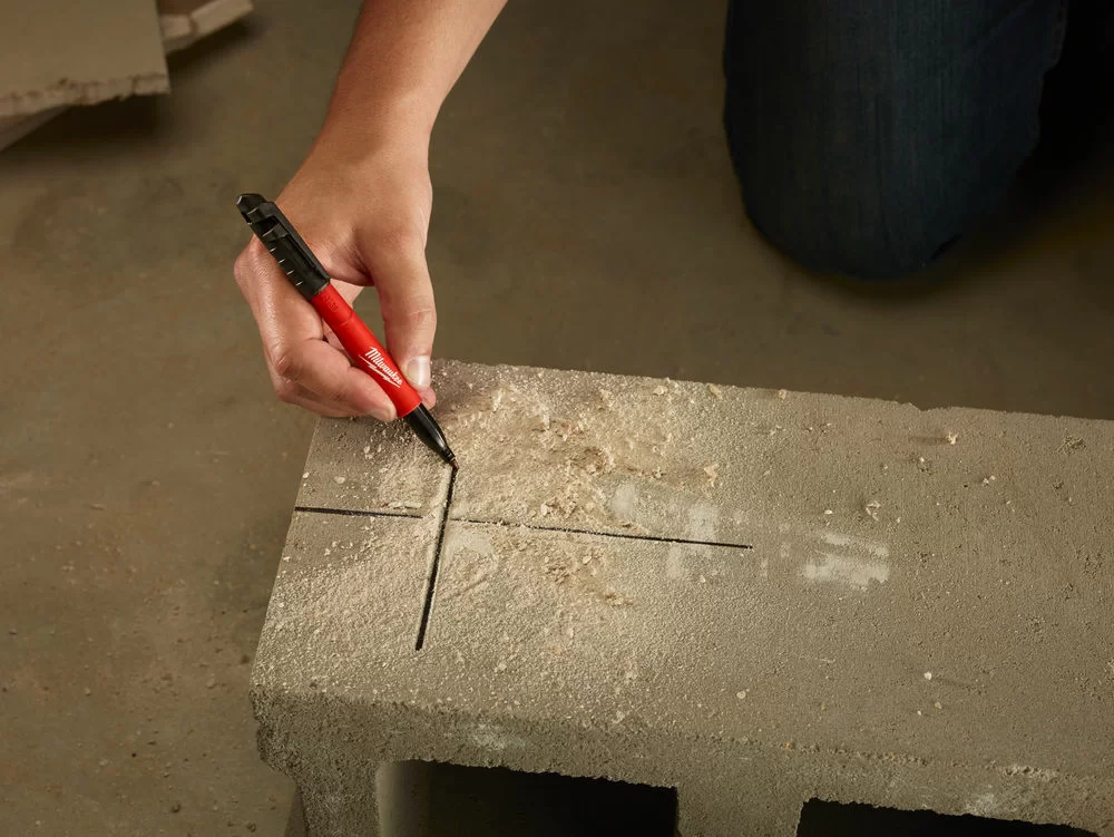 Маркер строительный Milwaukee Inkzall 1 мм, тонкий, черный №1