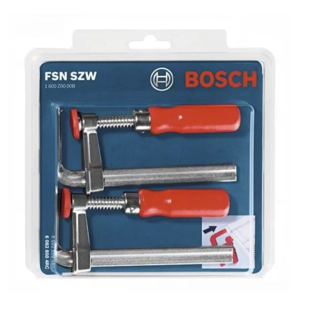 Струбцина F-образная Bosch FSN SZW для направляющих шин (2 шт) №1