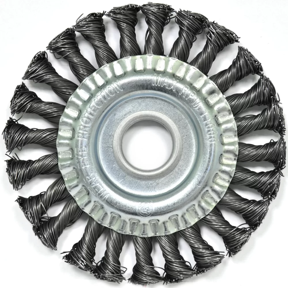 Корщетка для УШМ Elitech 125 мм 0,5 мм плоская – №1